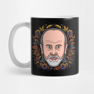 George Carlin (Flowered) Mug